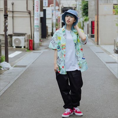 画像3: 【送料無料】Koner Gallery コーナーギャラリー TOMASON -MONSTER'S SUMMER- S/Sアロハシャツ MINT BLUE