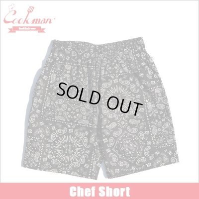 画像1: COOKMAN クックマン Chef ショーツ PAISLEY BLACK