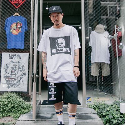 画像6: 【送料無料】SKULL SKATES スカルスケーツ SURF BOX BURBS Tシャツ WHITE