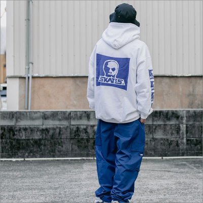 画像12: 【送料無料】SKULL SKATES スカルスケーツ MOONSET P/Oパーカー(限定カラー) WHITE/NAVY