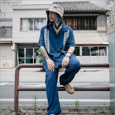 画像7: 【送料無料】KustomStyle カスタムスタイル FACECARD パンツ BLUE