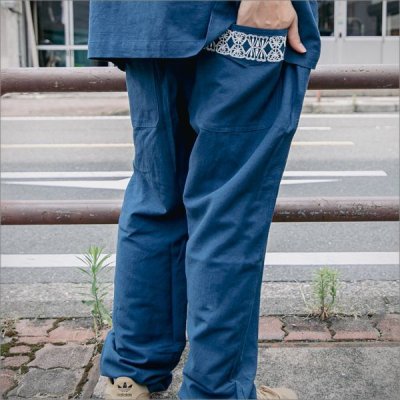 画像8: 【送料無料】KustomStyle カスタムスタイル FACECARD パンツ BLUE