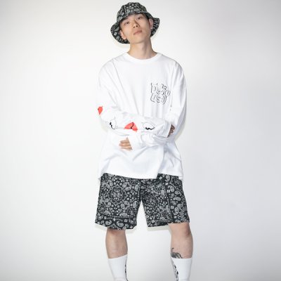 画像9: COOKMAN クックマン Chef ショーツ PAISLEY BLACK