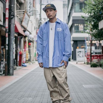 画像10: 【40％OFF】CAPTAIN STREET LOW LIFE L/S ワークシャツ L.BLUE キャプテンストリート