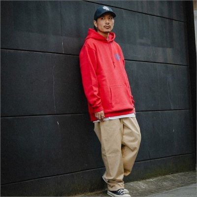 画像8: 【20%OFF】【送料無料】CAPTAIN STREET Wall P/Oパーカー RED キャプテンストリート