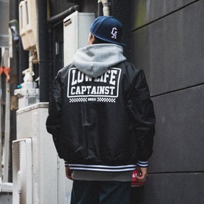 画像10: 【送料無料】CAPTAIN STREET LOW LIFE STADIUM JKT BLACK キャプテンストリート