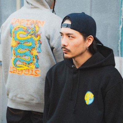 画像9: 【送料無料】CAPTAIN STREET TD P/Oパーカー BLACK キャプテンストリート