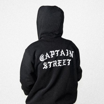 画像7: 【送料無料】CAPTAIN STREET FO ZIPパーカー BLACK キャプテンストリート