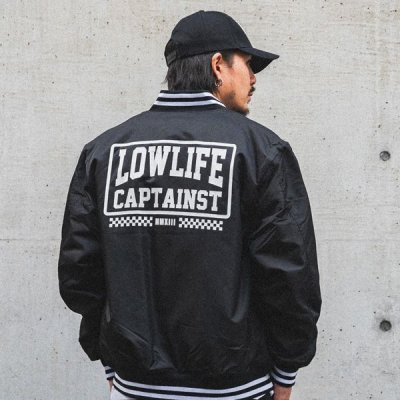 画像12: 【送料無料】CAPTAIN STREET LOW LIFE STADIUM JKT BLACK キャプテンストリート