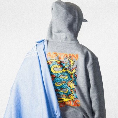 画像12: 【送料無料】CAPTAIN STREET TD P/Oパーカー GRAY キャプテンストリート