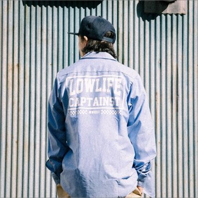 画像13: 【40％OFF】CAPTAIN STREET LOW LIFE L/S ワークシャツ L.BLUE キャプテンストリート