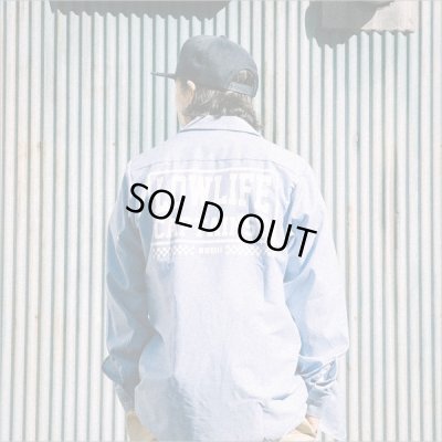 画像13: 【50％OFF】CAPTAIN STREET LOW LIFE L/S ワークシャツ L.BLUE キャプテンストリート