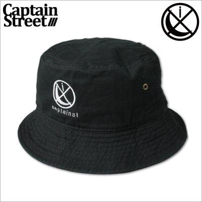 画像1: CAPTAIN STREET isxnot コラボバケットハット BLACK キャプテンストリート