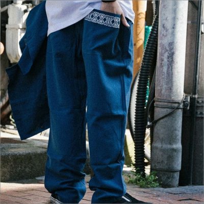 画像13: 【送料無料】KustomStyle カスタムスタイル FACECARD パンツ BLUE