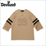 Deviluse デビルユース Football Tシャツ KHAKI