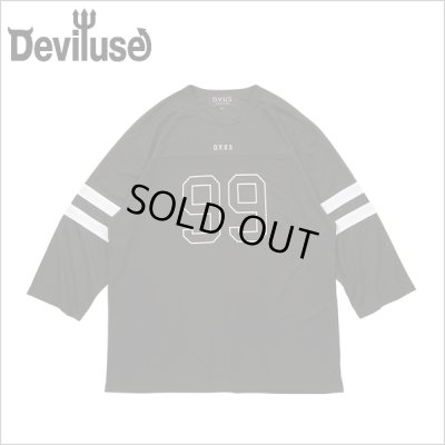画像1: Deviluse デビルユース Football Tシャツ BLACK