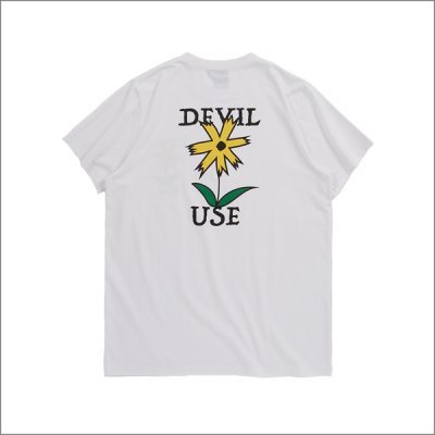 画像2: Deviluse デビルユース Prickly Flower Tシャツ WHITE