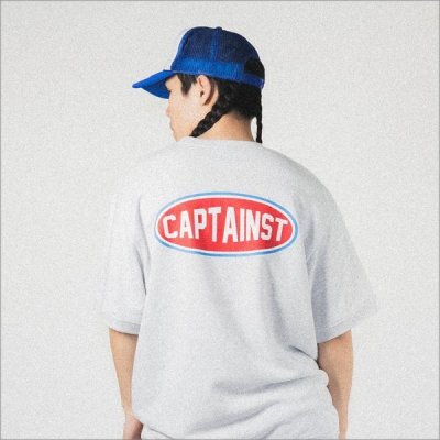 画像8: 【20％OFF】【送料無料】CAPTAIN STREET Oval Logo スウェットTシャツ ASH キャプテンストリート
