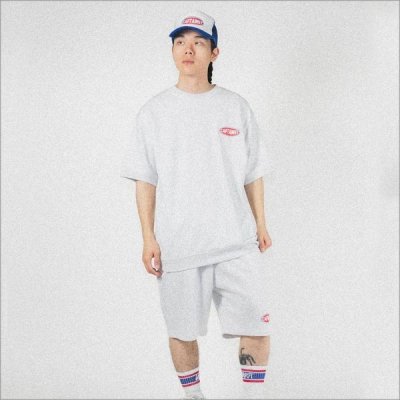 画像7: 【20％OFF】【送料無料】CAPTAIN STREET Oval Logo スウェットTシャツ ASH キャプテンストリート