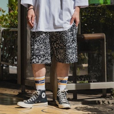 画像10: COOKMAN クックマン Chef ショーツ PAISLEY BLACK