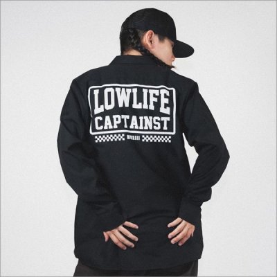 画像12: 【40％OFF】CAPTAIN STREET LOW LIFE L/S ワークシャツ BLACK キャプテンストリート