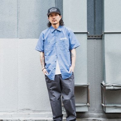 画像7: 【20％OFF】【送料無料】CAPTAIN STREET RS S/Sワークシャツ BLUE キャプテンストリート