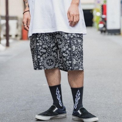 画像12: COOKMAN クックマン Chef ショーツ PAISLEY BLACK