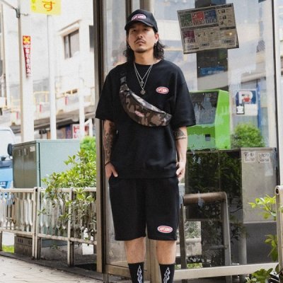 画像7: 【20％OFF】【送料無料】CAPTAIN STREET Oval Logo スウェットショーツ BLACK キャプテンストリート
