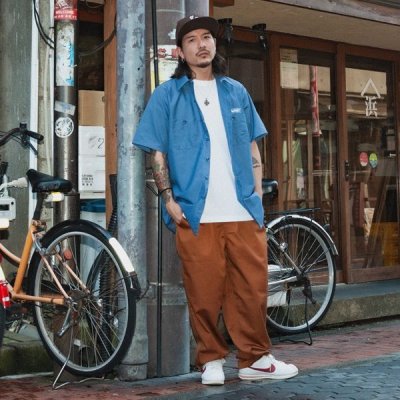 画像9: 【20％OFF】【送料無料】CAPTAIN STREET RS S/Sワークシャツ BLUE キャプテンストリート