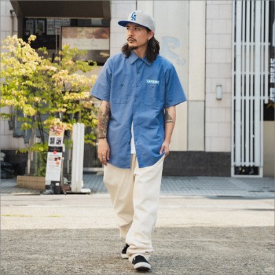 画像10: 【20％OFF】【送料無料】CAPTAIN STREET RS S/Sワークシャツ BLUE キャプテンストリート