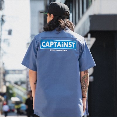 画像12: 【20％OFF】【送料無料】CAPTAIN STREET RS S/Sワークシャツ BLUE キャプテンストリート