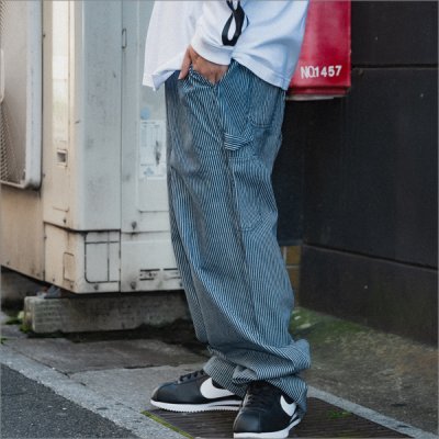 画像3: 【送料無料】COOKMAN クックマン Carpenter's パンツ HICKORY NAVY