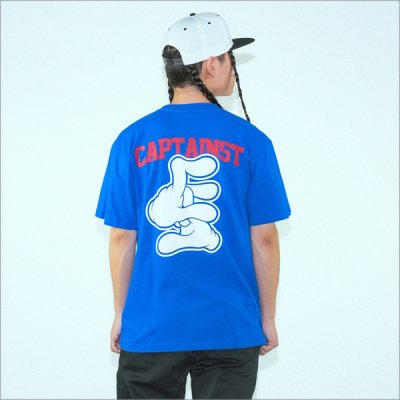 画像14: 【20％OFF】CAPTAIN STREET Hand Sign Tシャツ BLUE キャプテンストリート