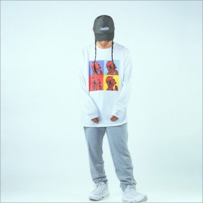 画像6: GoneR ゴナー Rose Jesus L/S Tシャツ WHITE