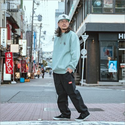 画像4: 【送料無料】CAPTAIN STREET Classic CS クルーネックスウェット SMOKYGREEN キャプテンストリート
