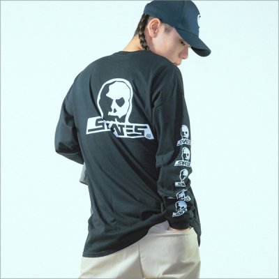 画像8: 【送料無料】SKULL SKATES スカルスケーツ Logo L/S Tee BLACK/WHITE