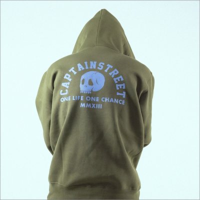 画像10: 【送料無料】CAPTAIN STREET Skull Head P/Oパーカー OLIVE キャプテンストリート