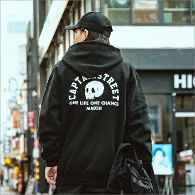 画像7: 【送料無料】CAPTAIN STREET Skull Head P/Oパーカー BLACK キャプテンストリート