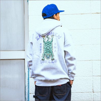 画像9: 【送料無料】CAPTAIN STREET Tiger P/Oパーカー ASH キャプテンストリート