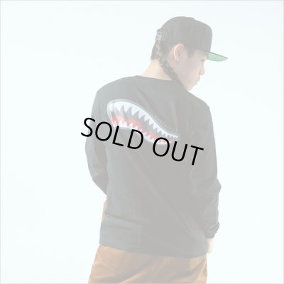 画像10: CAPTAIN STREET Shark Mouth L/S Tシャツ BLACK キャプテンストリート