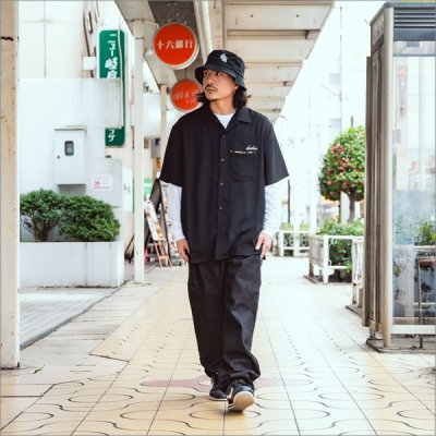 画像7: 【送料無料】COOKMAN クックマン Semiwide Chef パンツ DENIM BLACK