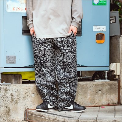 画像7: 【送料無料】COOKMAN クックマン Semiwide Chef パンツ Paisley BLACK