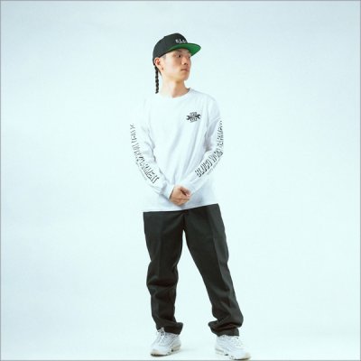 画像11: 【20%OFF】BLUCO ブルコ PRINT L/S TEE -WORKIN CLASS EYES- WHITE/BLACK