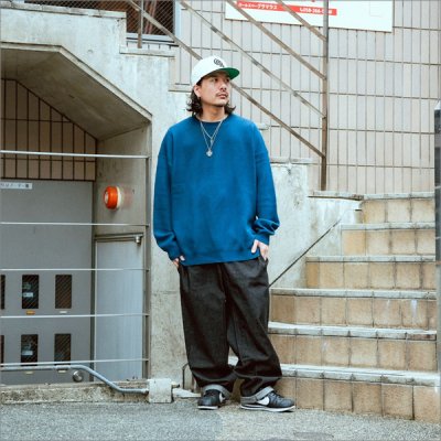 画像8: 【送料無料】COOKMAN クックマン Semiwide Chef パンツ DENIM BLACK