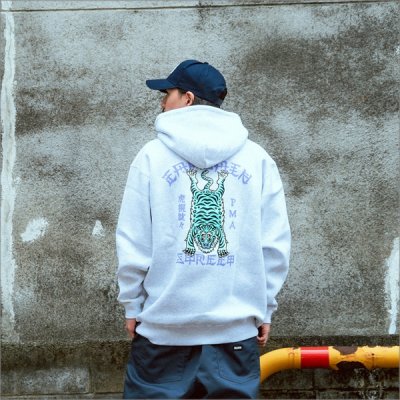 画像11: 【送料無料】CAPTAIN STREET Tiger P/Oパーカー ASH キャプテンストリート