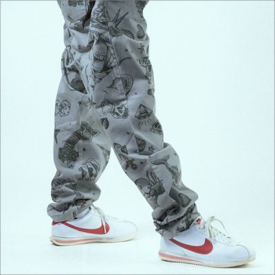 画像6: 【送料無料】COOKMAN クックマン Chef パンツ Old Tattoo GRAY