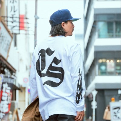 画像14: CAPTAIN STREET Old CS L/S Tシャツ WHITE キャプテンストリート