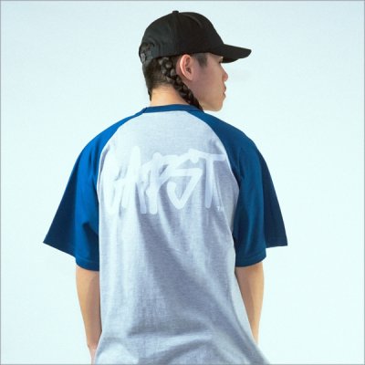 画像8: CAPTAIN STREET CAPST Logo ラグランTシャツ BLUE/ASH キャプテンストリート