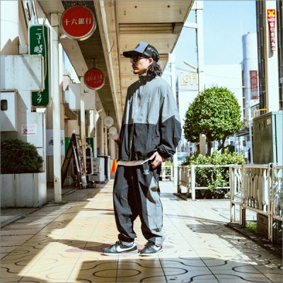 画像10: 【送料無料】BLUCO ブルコ STRETCH TRACK JACKET -COMBINATION- GRAY/BLACK