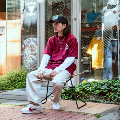 画像7: CAPTAIN STREET eighty Tシャツ BURGUNDY キャプテンストリート